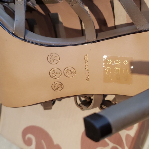 KLUB NICO New Ghille Stiletto Heel Sandal Strappy Studs Lace Up Leather Women's - Picture 10 of 12